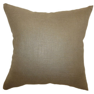 Cameo Hickory Solid Down Filled Throw Pillow