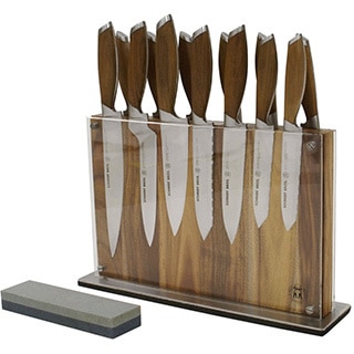 Schmidt Brothers Cutlery 15-piece Bonded Teak Full Knife Set