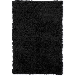 Linon Flokati Heavy Black Rug (8' x 10')