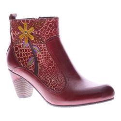Women's L'Artiste by Spring Step Dramatic Boot Dark Red Multi Leather