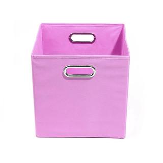 Rose Solid Pink Folding Storage Bin