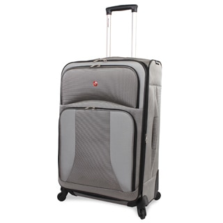 Swiss Gear Pewter 28-inch Spinner Upright Suitcase