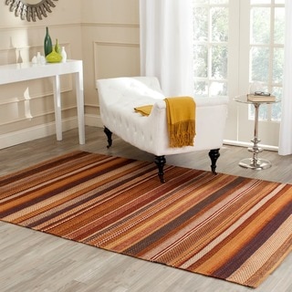 Safavieh Hand-knotted Kilim Rust Wool Rug (5' x 8')