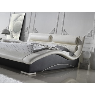 Napoli Two-tone Leatherette Platform Bed