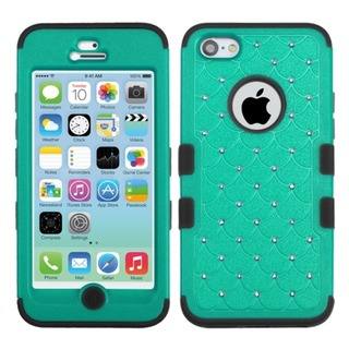 INSTEN Diamonds Dual Layer Hybrid Phone Case Cover for Apple iPhone5C
