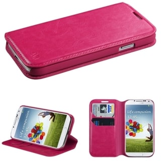 INSTEN Card Slots Colorful Book-style Leather Phone Case Cover for Samsung Galaxy S4