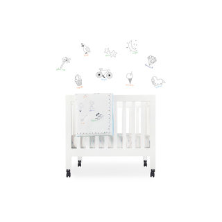Babyletto Fitted Mini Crib Sheet in Alphabets