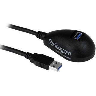 StarTech.com 5 ft Black Desktop SuperSpeed USB 3.0 Extension Cable - 