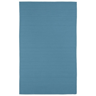 Indoor/ Outdoor Malibu Woven Teal Rug (3' x 5')