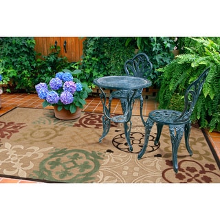 Meticulously Woven Ariel Transitional Geometric Indoor/ Outdoor Area Rug (5' x 7'6)