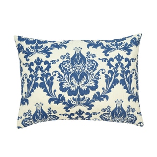 Dalilah Blue Damask King-size Pillow Sham