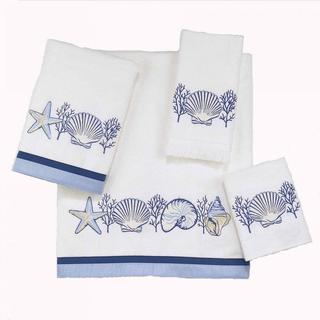Avanti Nassau White Embellished 4-piece Towel Set