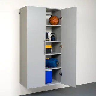 Stone Grey 36-inch Large Storage Cabinet