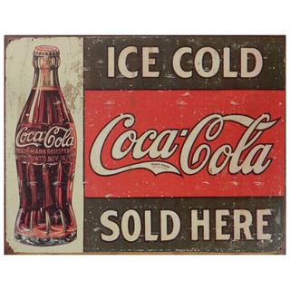 Vintage Metal Art 'Coca-Cola' Decorative Tin Sign