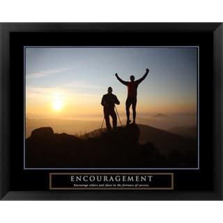 Handmade 'Encouragement - Climbers' Framed Art