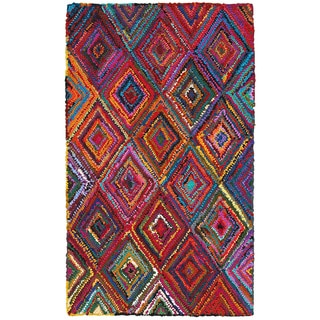 LNR Home Layla Multi-coloreded Contemporary Abstract Rug (3'6 x 5'6)
