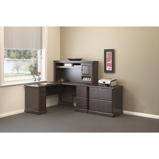 BBF Syndicate Desk with Hutch Storage and Lateral File