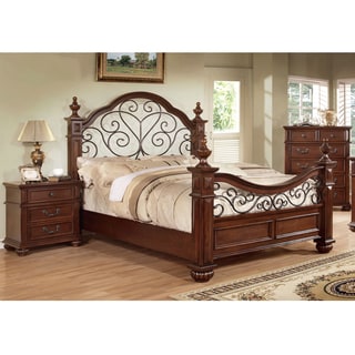 Furniture of America Barath 3-piece Antique Dark Oak Bed Set