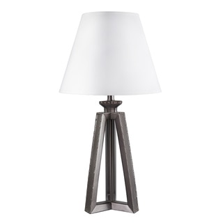 Signature Designs by Ashley Sidony Metallic Grey Modern Poly Table Lamp