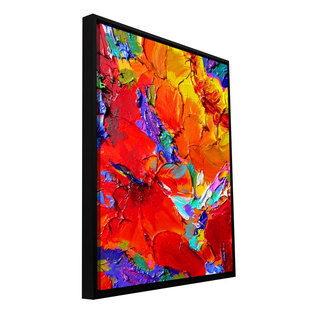 Susi Franco 'Charlits Floral' Floater Framed Gallery-wrapped Canvas