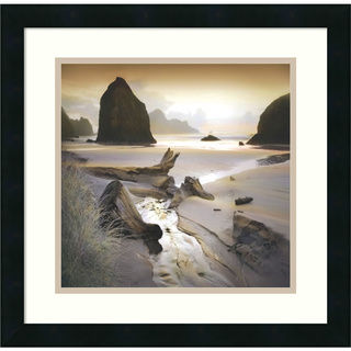 William Vanscoy 'She Sleeps In The Sand' Framed Art Print 18 x 18-inch