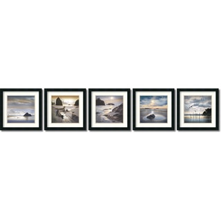 William Vanscoy 'Vanscoy Coastal Photography- set of 5' Framed Art Print 18 x 18-inch Each