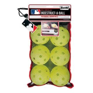 Franklin Sports MLB 11.1-inch Optic Yellow Indestruct-A-Balls Oversized Baseballs