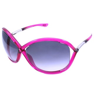 Tom Ford Women's TF9 Whitney 72B Shiny Pink Plastic Fashion Sunglasses