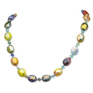 Kaleidoscope Art Glass Necklace Color Fun