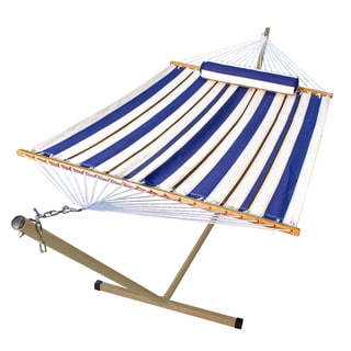 12-foot Steel Stand and 11-foot Fabric Hammock with Matching Pillow