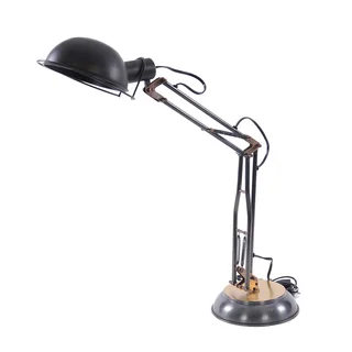 Tri-tone Antiqued Brass Spring Table Lamp