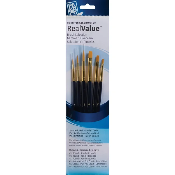 Silver Brush Ultra Mini Precision Detail Painting Brushes (Set of 6)