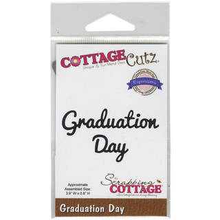 CottageCutz Expressions Die 3.9inX.8in-Graduation Day