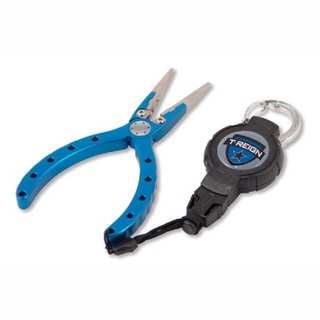 T-REIGN 6-inch Fishing Pliers with Medium Retractable Gear Tether