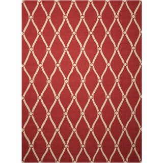 Nourison Portico Red Indoor/ Outdoor Area Rug (10' x 13')