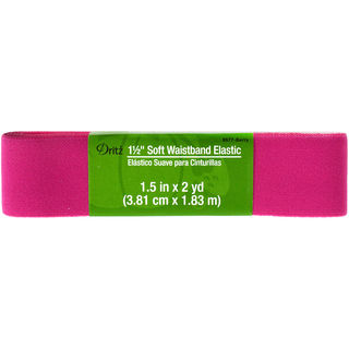 Dritz Soft Waistband Elastic 1-1/2 inches x 2 Yards - Berry