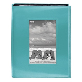 Pioneer Photo Albums 200-pocket Sewn Bright Blue Leatherette Frame Cover Album (2 Pack)