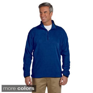 Men's Microfleece Quarter-zip Pull-over Sweater