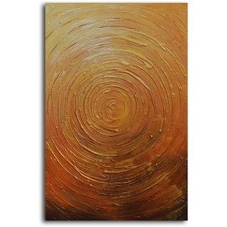Hand-painted 'Descent into Gladness' Oil Painting on Canvas