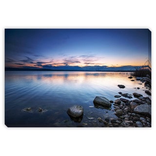 Gallery Direct Valentin Valkov 'Sunset Over the Lake' Gallery Wrapped Canvas Art