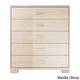 Manhattan Comfort White High Gloss 5-drawer Astor Dresser - Thumbnail 1