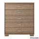 Manhattan Comfort White High Gloss 5-drawer Astor Dresser - Thumbnail 2
