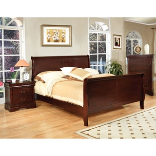 Furniture of America Dellise Transitional Paneled Sleigh Bed