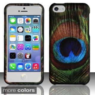 INSTEN Pattern Design Rubberized Hard Plastic Phone Case Cover for Apple iPhone 5C