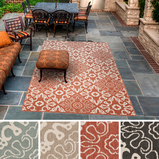 Meticulously Woven Olivia Contemporary Geometric Indoor/Outdoor Area Rug (6' x 9')