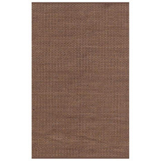 Hand-woven Brown Jute Dhurry Area Rug (6' x 9')