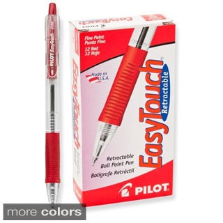 Pilot EasyTouch Ballpoint Pens (Pack of 12)