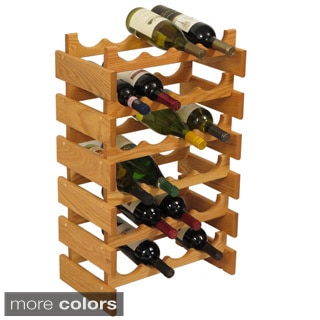 24-bottle Stackable Wood Dakota Wine Rack