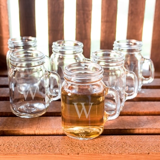 Personalized Mini Drinking Jar Shot Glasses (Set of 6)