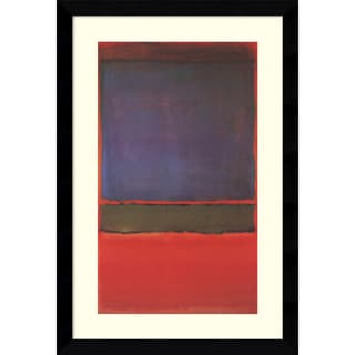 Mark Rothko 'No. 6 - Violet, Green and Red, 1951' Framed Art Print 25 x 36-inch